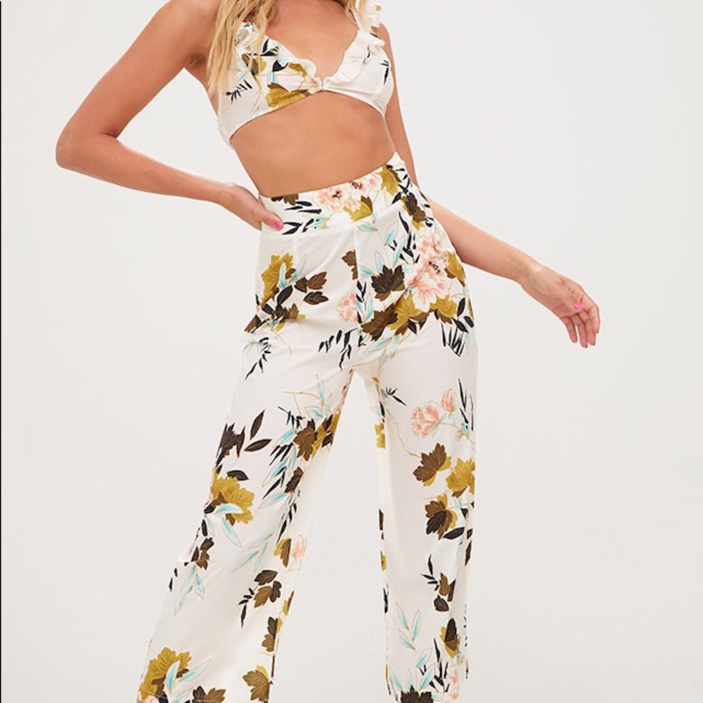 💖OFFER?💖Cream Floral Co-ord Set